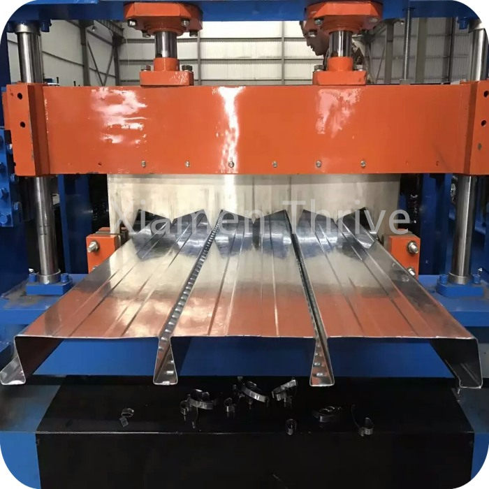 Closed Necking Type Metal Decking Floor Tile Making Roll Forming Machine